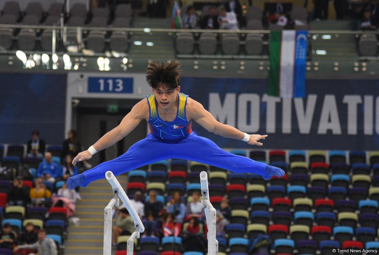 Bakıda idman gimnastikası üzrə FIG Dünya Kubokunun üçüncü gününə start verilib (FOTO)