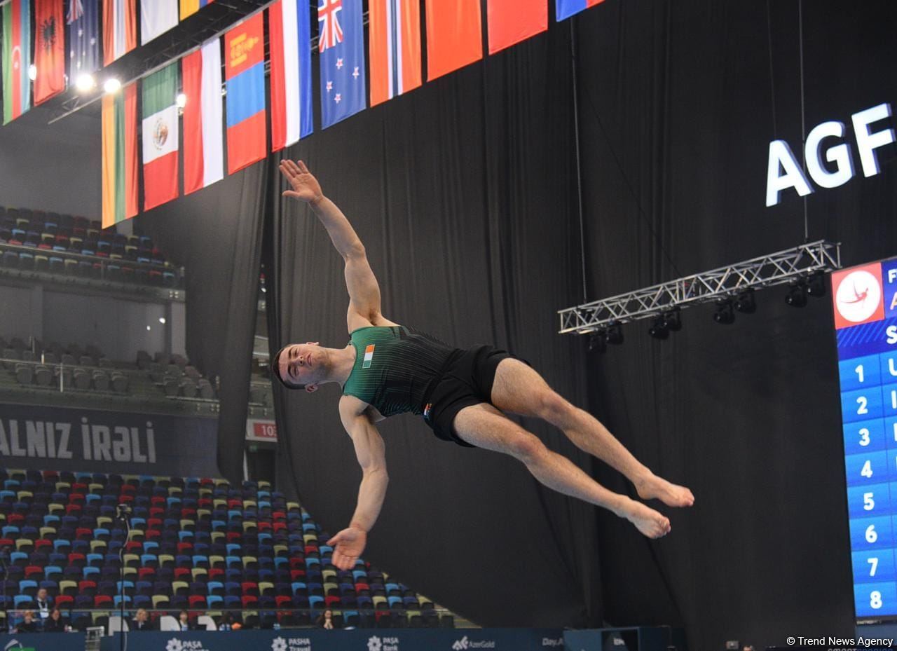 Bakıda idman gimnastikası üzrə FIG Dünya Kubokunun üçüncü gününə start verilib (FOTO)