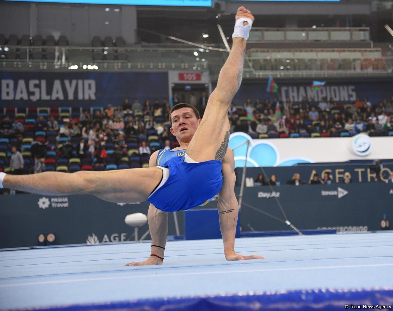 Bakıda idman gimnastikası üzrə FIG Dünya Kubokunun üçüncü gününə start verilib (FOTO)