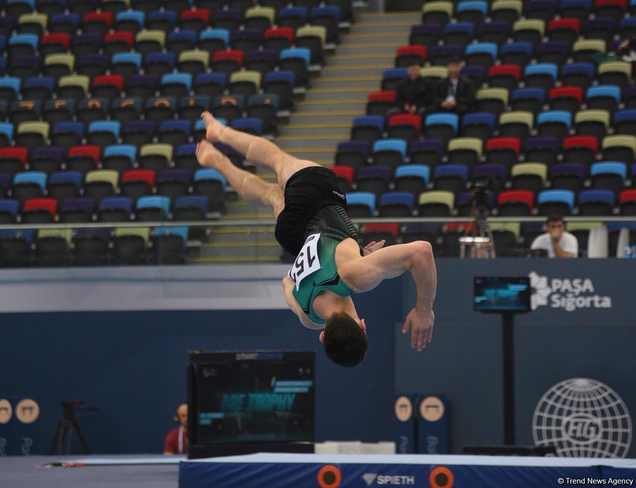 Bakıda idman gimnastikası üzrə FIG Dünya Kubokunun üçüncü gününə start verilib (FOTO)