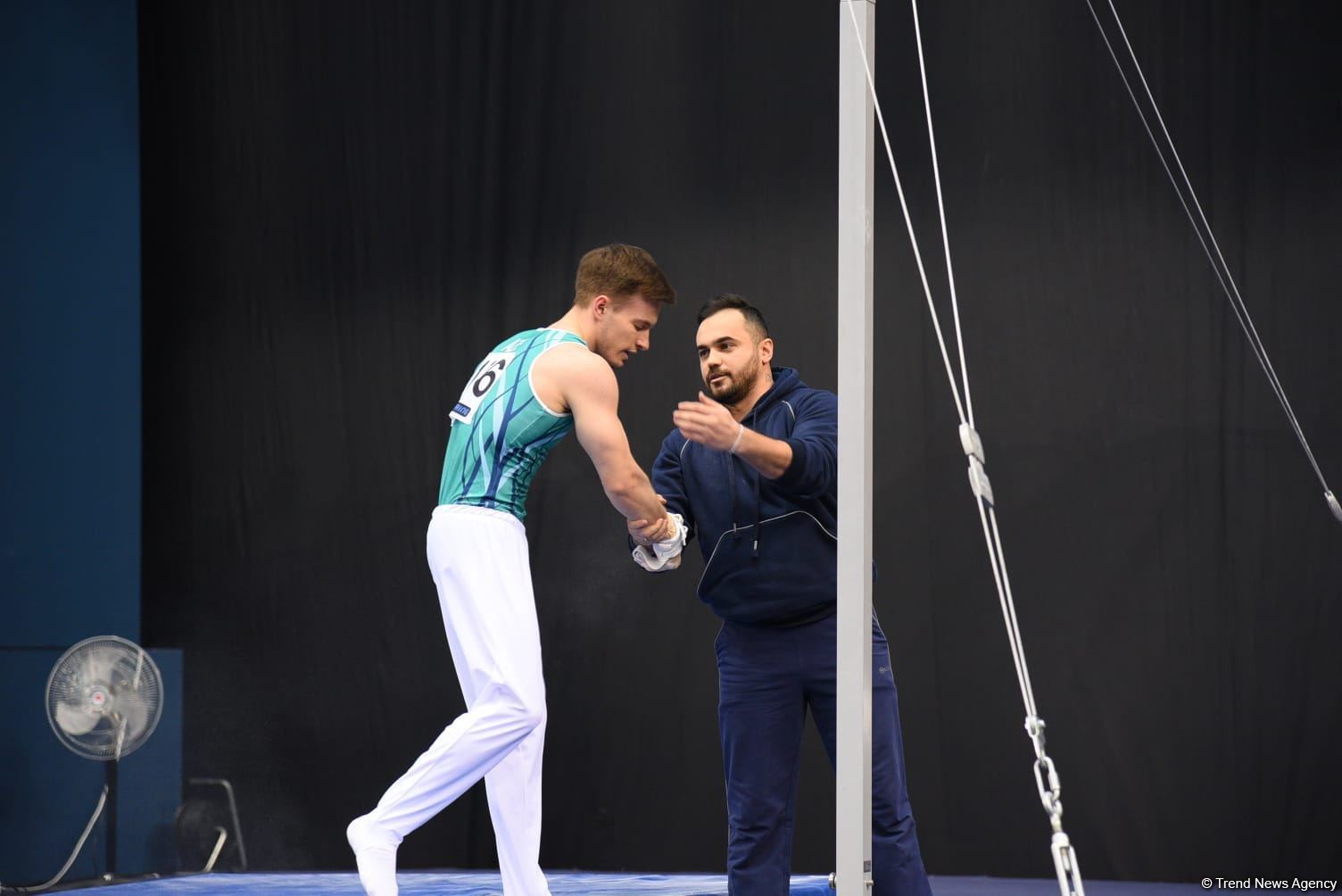 FIG Dünya Kuboku: Azərbaycanlı gimnast halqalarla hərəkət üzrə qızıl medal qazanıb (FOTO)
