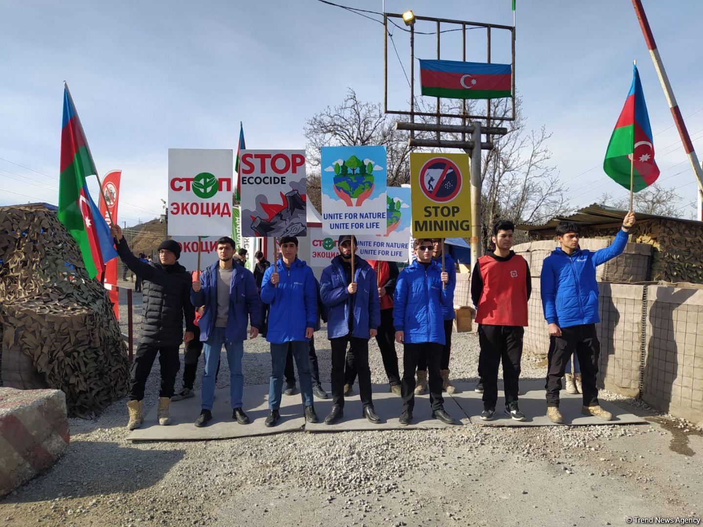 Laçın-Xankəndi yolunda etiraz aksiyası 3 aydır davam edir (FOTO)