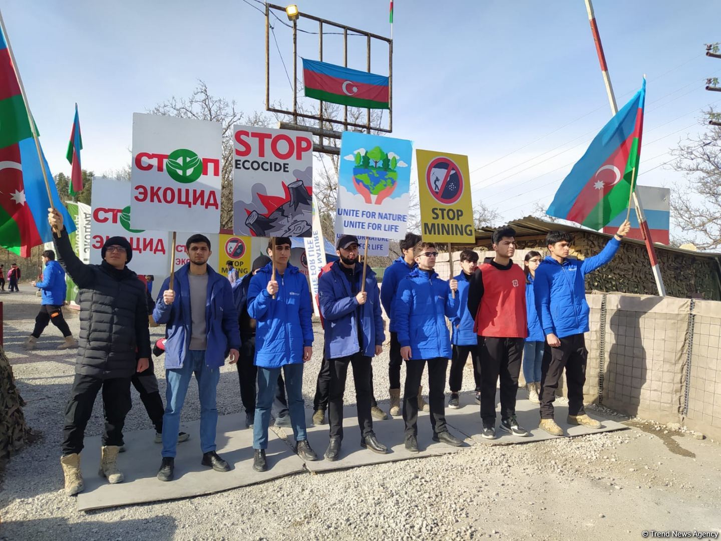 Laçın-Xankəndi yolunda etiraz aksiyası 3 aydır davam edir (FOTO)
