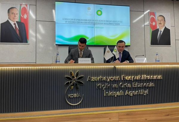 KOBİA və bp arasında əməkdaşlığa dair Anlaşma Memorandumu imzalanıb (FOTO)