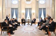 Prezident İlham Əliyevin Berlində Almaniya Prezidenti Frank-Valter Ştaynmayer ilə geniş tərkibdə görüşü keçirilib (FOTO/VİDEO) (YENİLƏNİB-2)