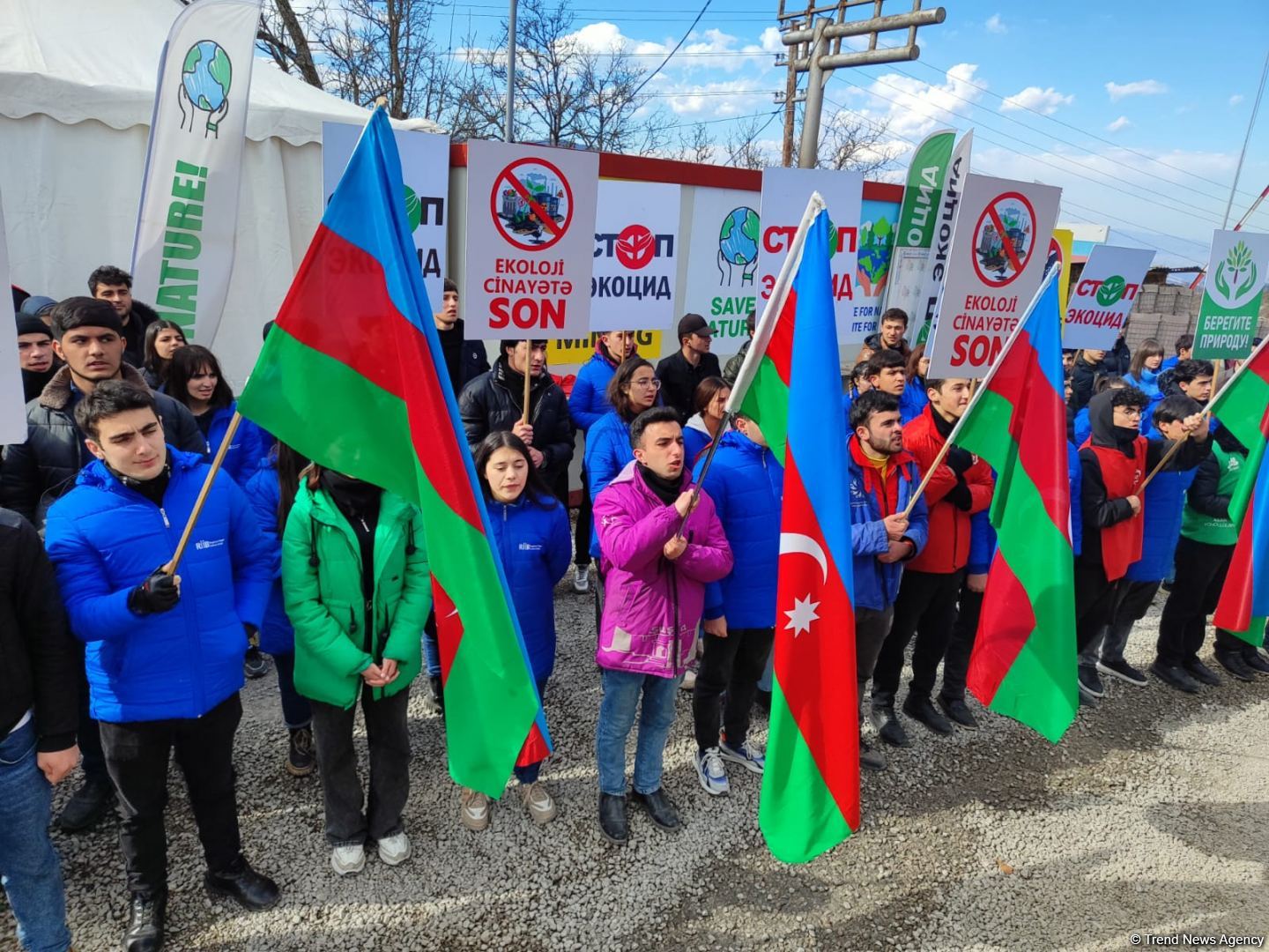 Laçın-Xankəndi yolunda etiraz aksiyası 93 gündür davam edir (FOTO)