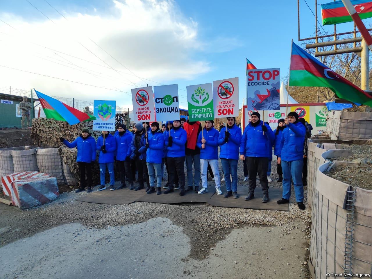 Laçın-Xankəndi yolunda etiraz aksiyası 93 gündür davam edir (FOTO)