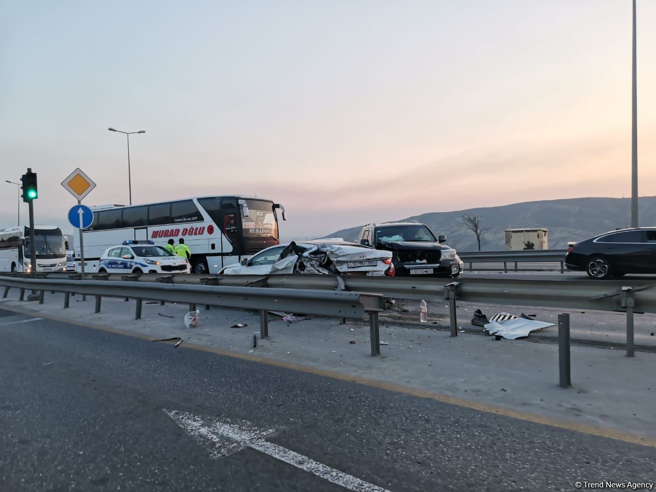 Bakıda ağır yol qəzası olub (FOTO)