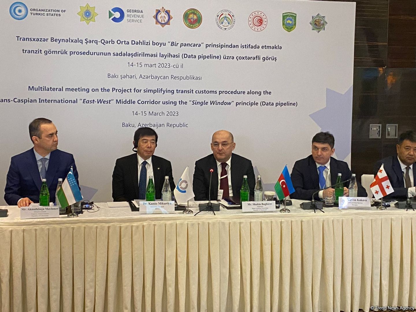 Transxəzər Şərq-Qərb Dəhlizi ilə tranzitin sadələşdirilməsi üzrə sənəd imzalanıb (FOTO)