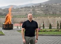 Prezident İlham Əliyev və Birinci xanım Mehriban Əliyeva Tərtər rayonuna səfər ediblər (FOTO/VİDEO) (YENİLƏNİB-2)