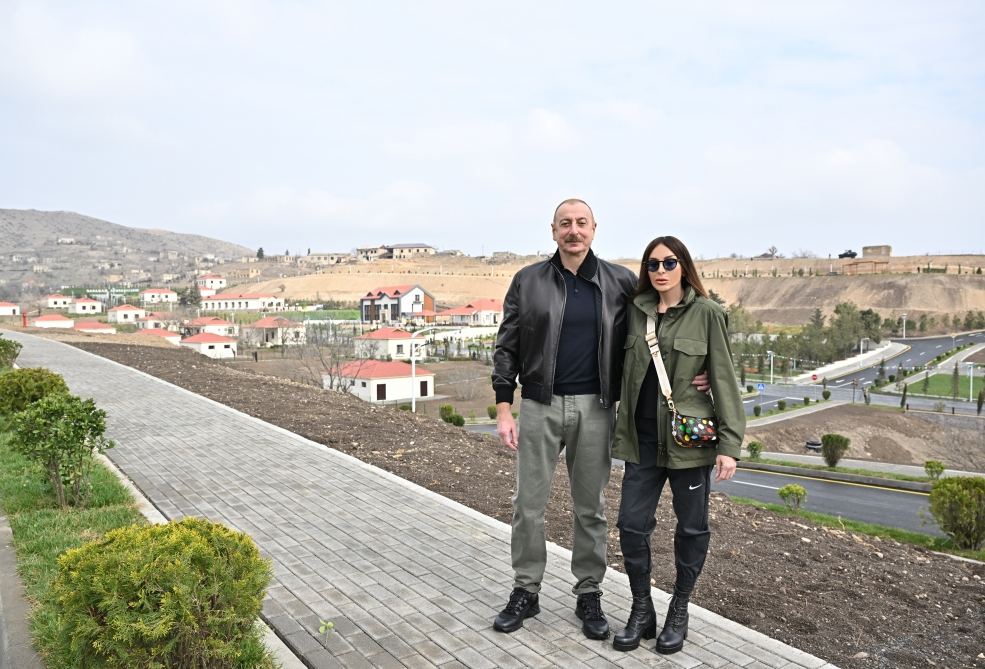 Prezident İlham Əliyev və Birinci xanım Mehriban Əliyeva Tərtər rayonuna səfər ediblər (FOTO/VİDEO) (YENİLƏNİB-2)
