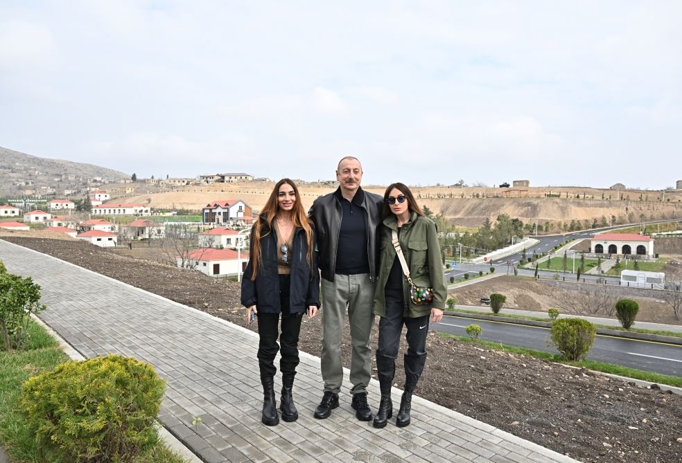 Prezident İlham Əliyev və Birinci xanım Mehriban Əliyeva Tərtər rayonuna səfər ediblər (FOTO/VİDEO) (YENİLƏNİB-2)