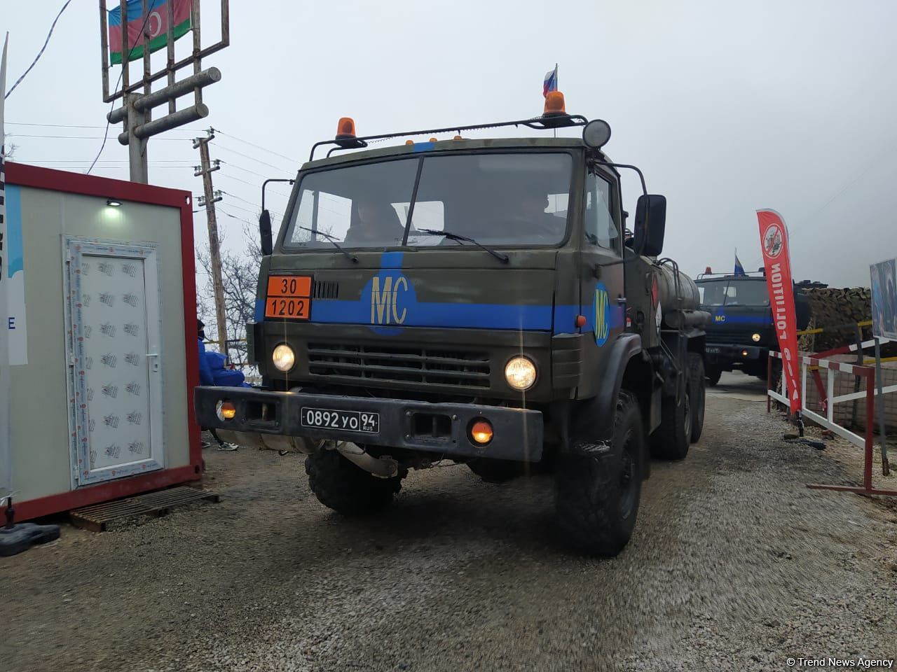Sülhməramlılara aid 21 maşın Laçın yolundan maneəsiz keçib (FOTO)