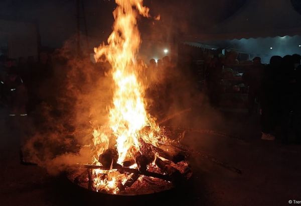Şuşada bayram tonqalı qalanıb (FOTO)