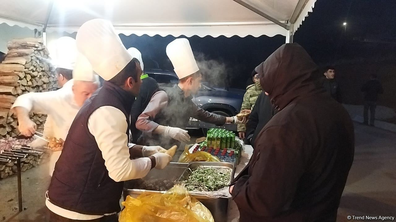 Şuşada bayram tonqalı qalanıb (FOTO)
