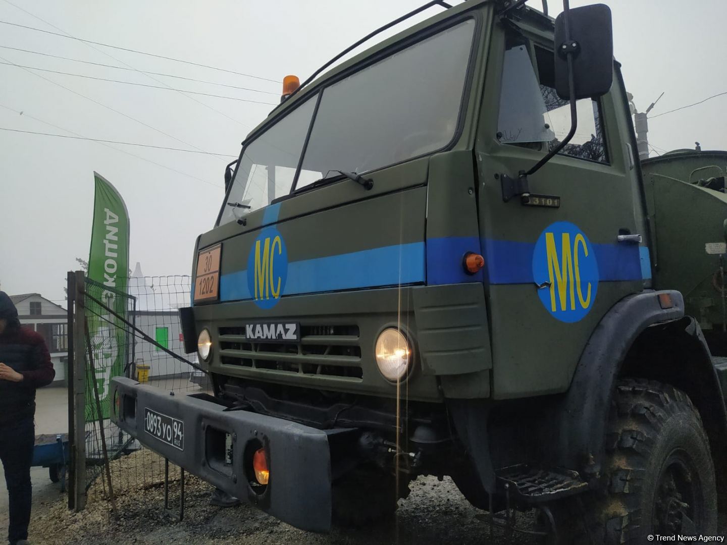 Sülhməramlılara aid nəqliyyat karvanı Laçın yolundan maneəsiz keçib (FOTO)