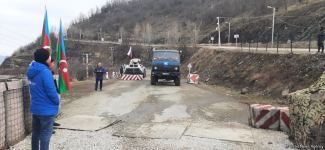 Sülhməramlılara aid 3 maşın Laçın yolundan maneəsiz keçib (FOTO)