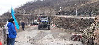 Sülhməramlılara aid 3 maşın Laçın yolundan maneəsiz keçib (FOTO)