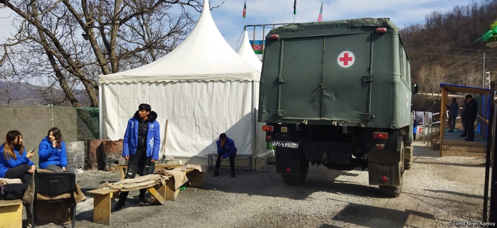 Sülhməramlılara aid 24 maşın Laçın yolundan maneəsiz keçib (FOTO)