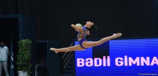 Bakıda bədii gimnastika üzrə 28-ci Azərbaycan çempionatı başlayıb (FOTO)