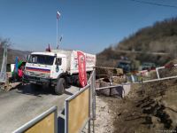 Sülhməramlılara aid 30 maşın Laçın yolundan maneəsiz keçib (FOTO)