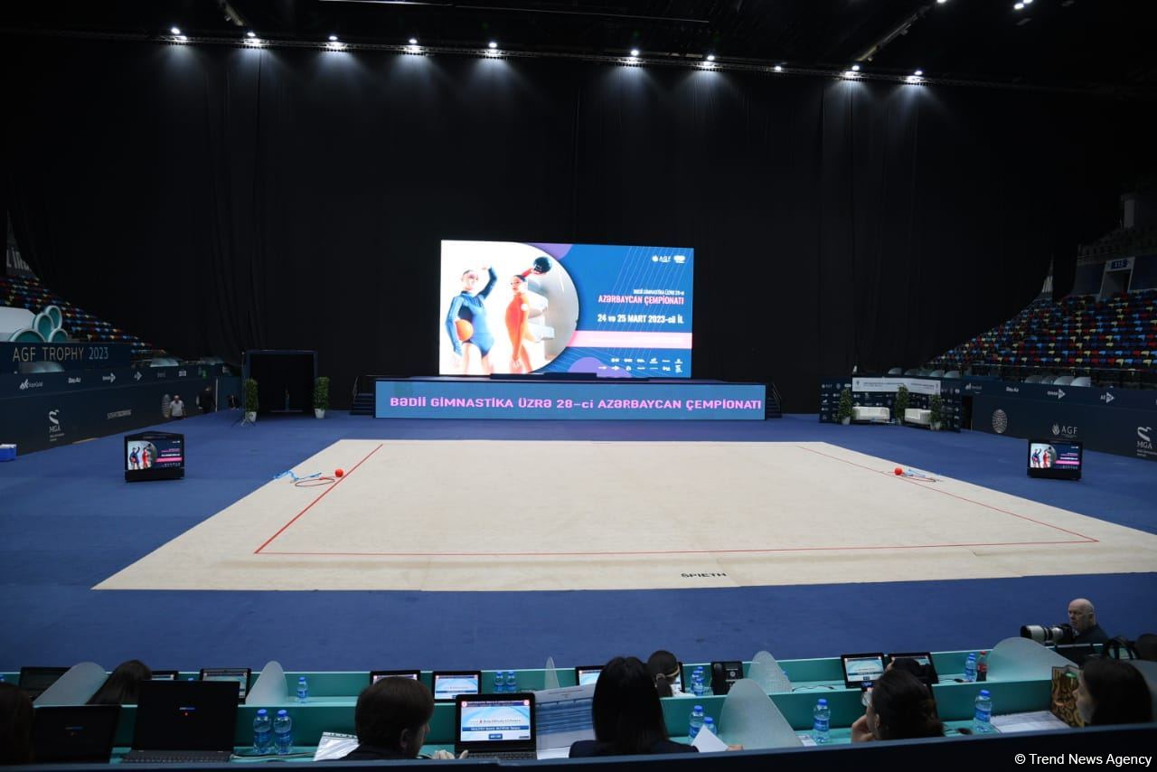 Bakıda bədii gimnastika üzrə 28-ci Azərbaycan çempionatı başlayıb (FOTO)