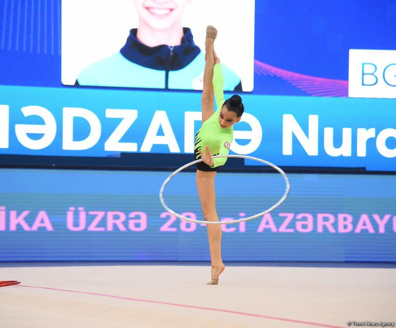 Bakıda bədii gimnastika üzrə 28-ci Azərbaycan çempionatının final gününə start verilib (FOTO)