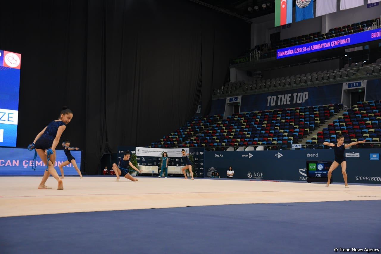 Bakıda bədii gimnastika üzrə 28-ci Azərbaycan çempionatının final gününə start verilib (FOTO)