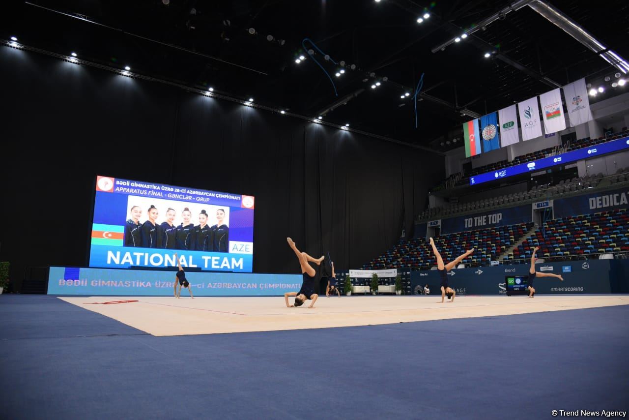 Bakıda bədii gimnastika üzrə 28-ci Azərbaycan çempionatının final gününə start verilib (FOTO)