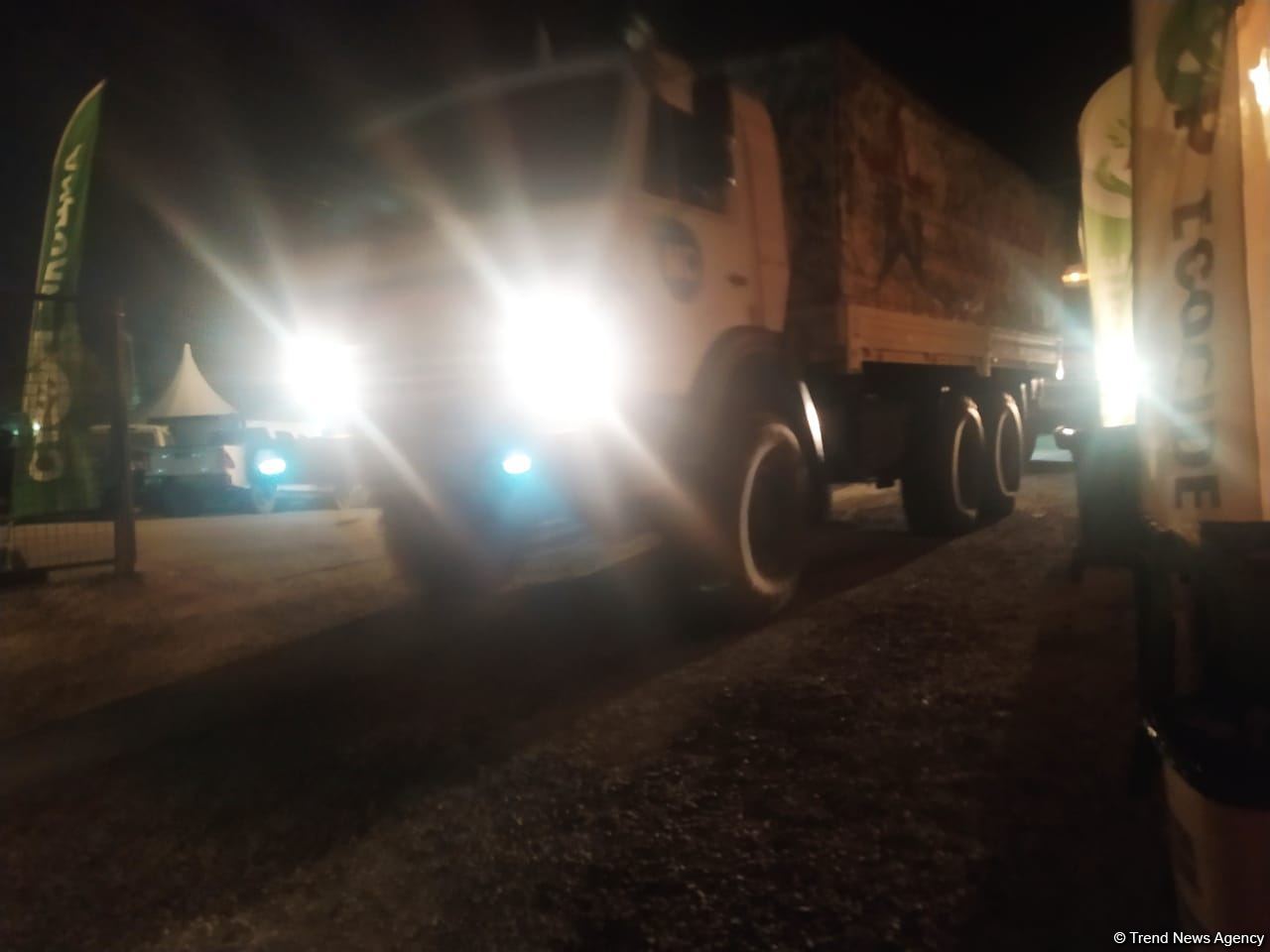 Sülhməramlılara aid 6 maşın Laçın yolundan maneəsiz keçib (FOTO)
