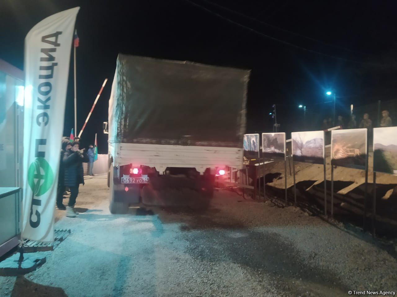 Sülhməramlılara aid 6 maşın Laçın yolundan maneəsiz keçib (FOTO)