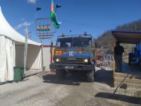 Sülhməramlılara aid 37 avtomobil Laçın yolundan maneəsiz keçib (FOTO)