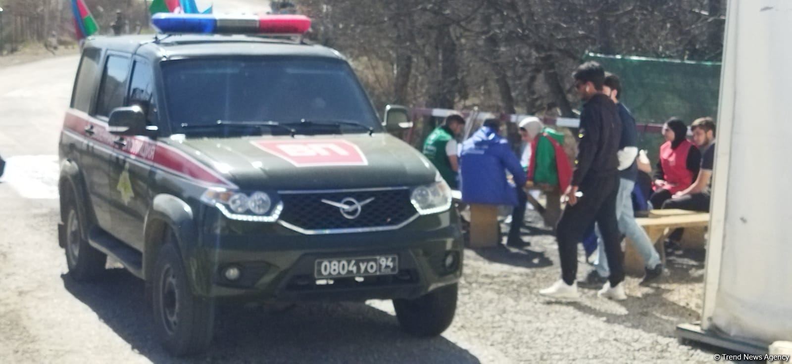 Sülhməramlılara aid 29 avtomobil Laçın yolundan maneəsiz keçib (FOTO)