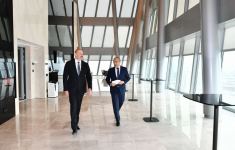 Prezident İlham Əliyev Əmlak Məsələləri Dövlət Xidmətinin yeni inzibati binasının açılışında iştirak edib (FOTO)