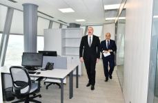 Prezident İlham Əliyev Əmlak Məsələləri Dövlət Xidmətinin yeni inzibati binasının açılışında iştirak edib (FOTO)