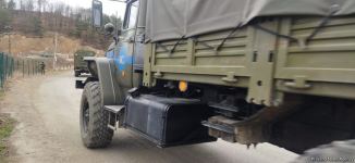 Sülhməramlılara aid iki yük avtomobili Laçın yolundan maneəsiz keçib (FOTO)