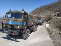 Sülhməramlılara aid 63 maşın Laçın yolundan maneəsiz keçib (FOTO)