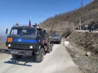 Sülhməramlılara aid 63 maşın Laçın yolundan maneəsiz keçib (FOTO)