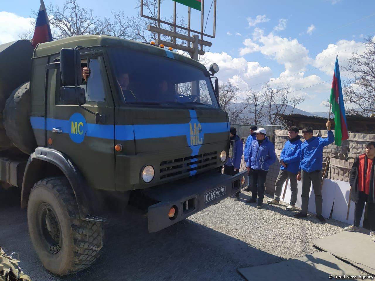 Sülhməramlılara aid 63 maşın Laçın yolundan maneəsiz keçib (FOTO)