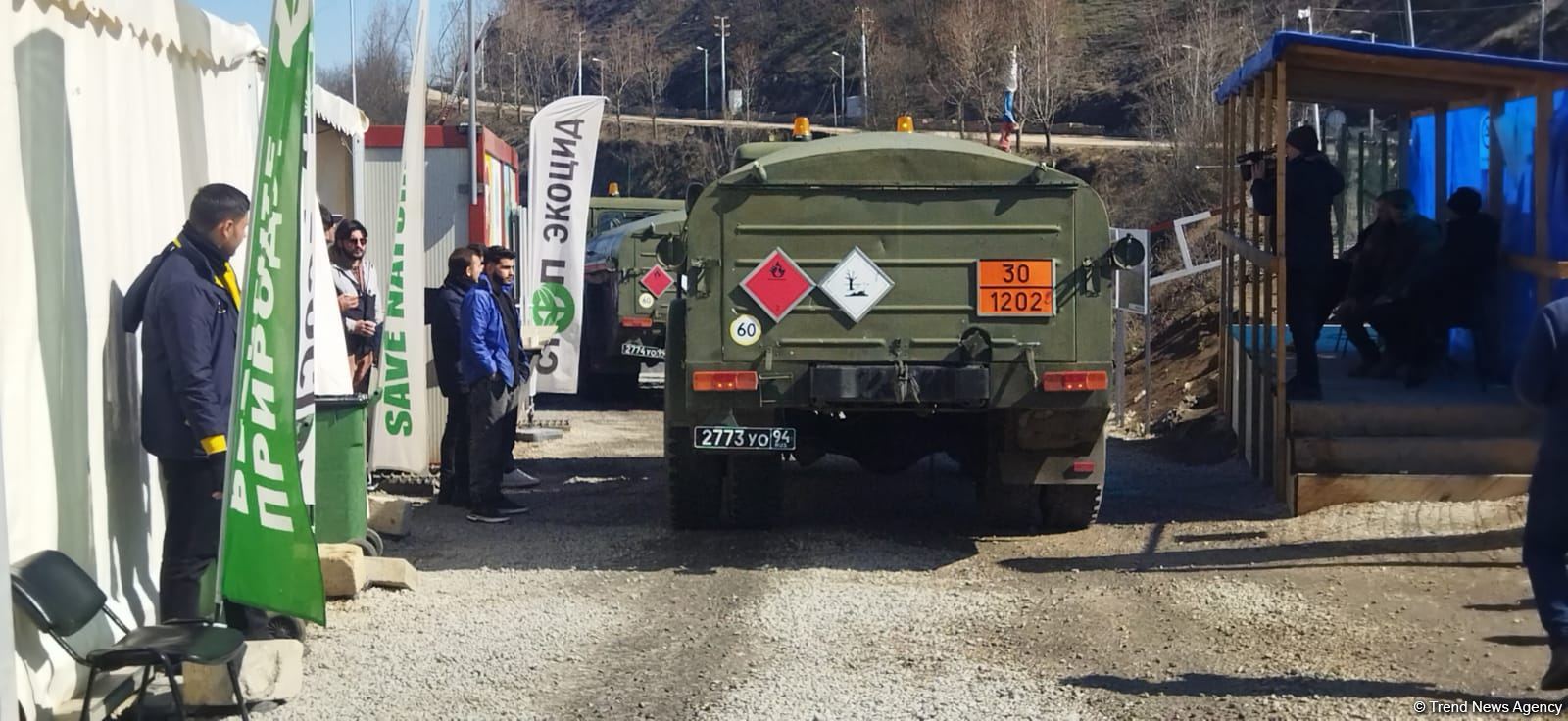 Sülhməramlılara aid 3  maşın Laçın yolundan maneəsiz keçib (FOTO)