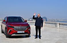 Türkiyənin ilk yerli elektromobili “Togg” Prezident İlham Əliyevə təqdim olunub (FOTO/VIDEO) (YENİLƏNİB)