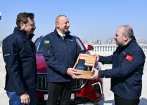 Türkiyənin ilk yerli elektromobili “Togg” Prezident İlham Əliyevə təqdim olunub (FOTO/VIDEO) (YENİLƏNİB)