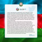 Prezident İlham Əliyev 4 Aprel - Beynəlxalq Mina Xəbərdarlığı və Mina Fəaliyyətinə Yardım Günü münasibətilə sosial şəbəkələrdəki hesablarında paylaşım edib