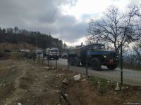 Sülhməramlılara aid 45 maşın Laçın yolundan maneəsiz keçib (FOTO)