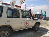 BQXK-ya məxsus avtomobillər Laçın yolundan keçib (FOTO)