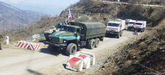 Sülhməramlılara aid 21 maşın Laçın yolundan maneəsiz keçib (FOTO)