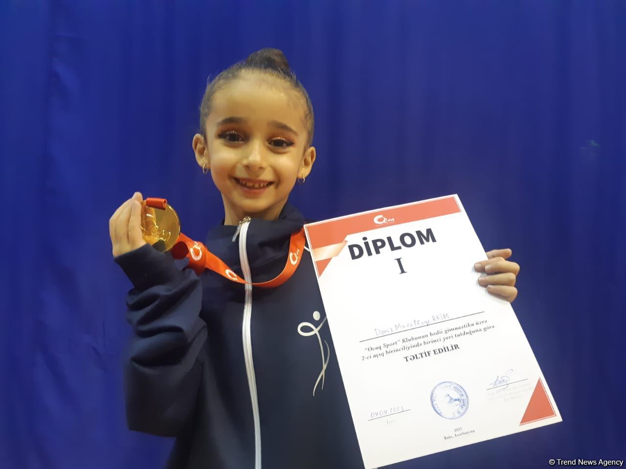 Məşhur idmançı olmağı arzulayıram - Bədii gimnastika üzrə birinciliyin qalibi