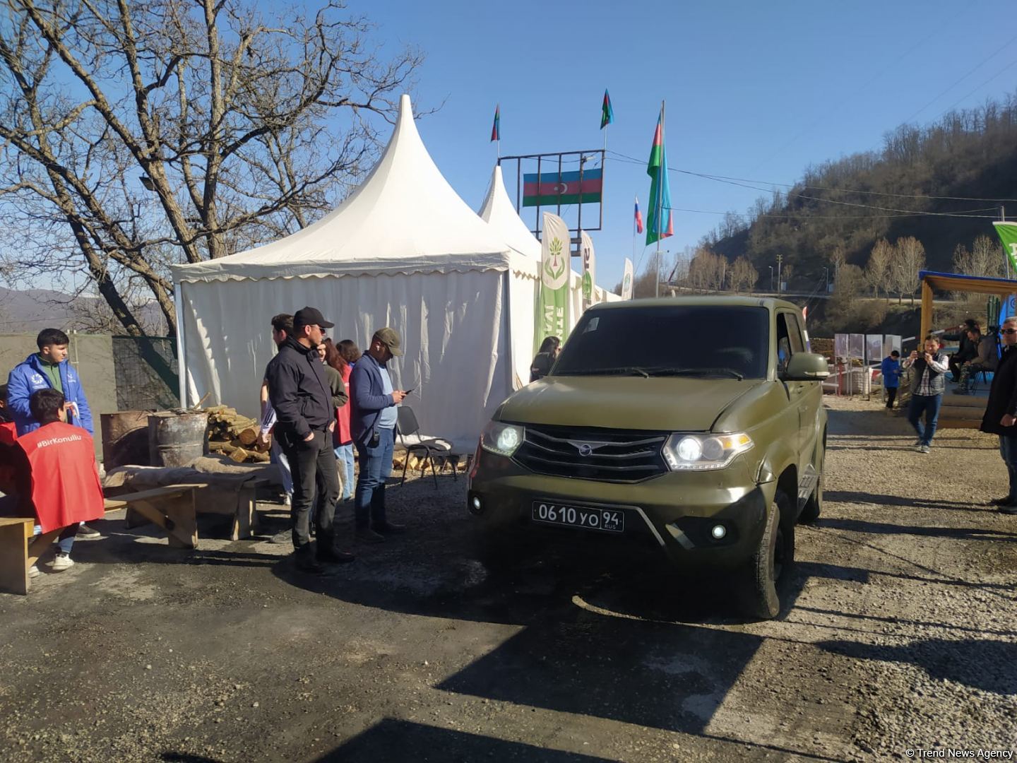 Sülhməramlılara aid 4 maşın Laçın yolundan maneəsiz keçib (FOTO)