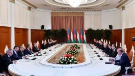 Azərbaycan və Tacikistan prezidentlərinin geniş tərkibdə görüşü olub (FOTO/VİDEO) (YENİLƏNİB)