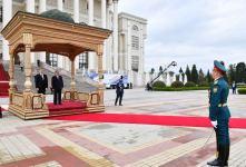 Azərbaycan Prezidenti İlham Əliyevin Düşənbədə rəsmi qarşılanma mərasimi olub (FOTO/VİDEO)